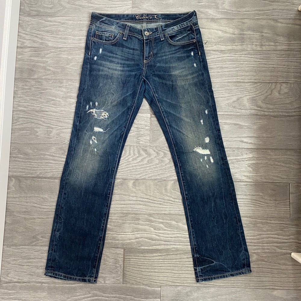 Low rise dark wash women’s jeans
